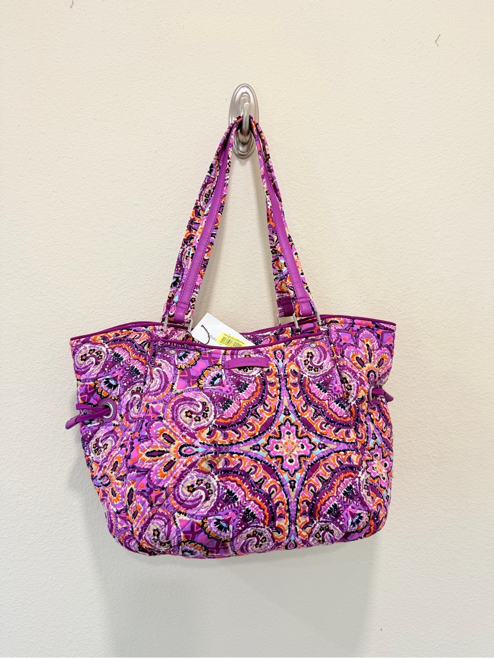 Vera Bradley Iconic Glenna Satchel Dream Tapestry NWT Retired Purple Paisley Bag